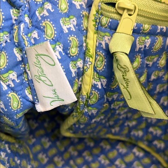 Vera Bradley Floral Quilted Tote Bag - Yellow and Blue - Picture 2 of 9